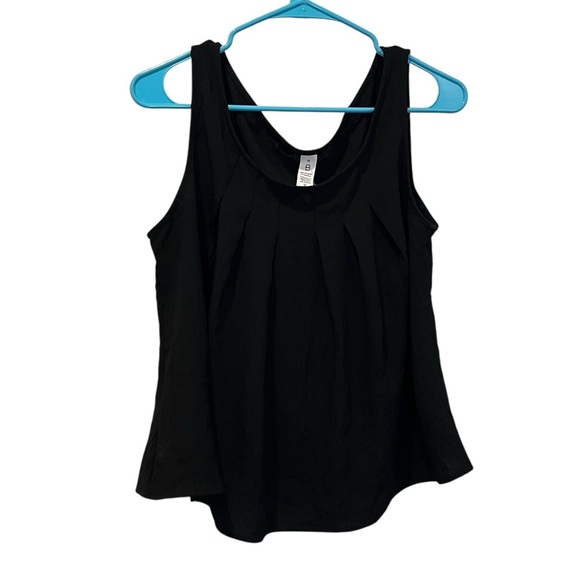 🧁black ruffle flowy tank top witchy whimsigoth fall goth emo grunge punk layer - Picture 1 of 8